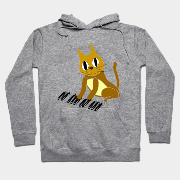 Pianis cat Hoodie by kundesign